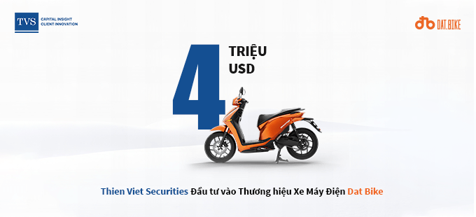 TVS RÓT 4 TRIỆU ĐÔ VÀO XE MÁY ĐIỆN DAT BIKE
